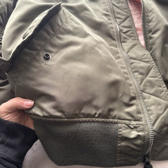 VTG Alpha Industries MA-1 Bomber Jacket Men's L Flyer's Intermediate Reversible - Picture 12 of 13